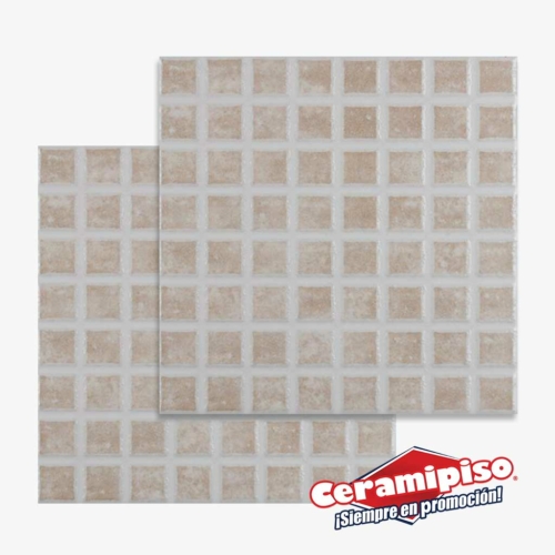 Piso cerámico Mosaico beige