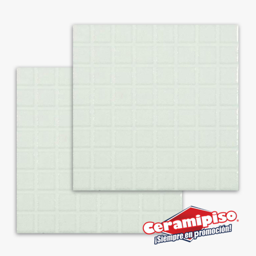Piso cerámico Mosaico blanco